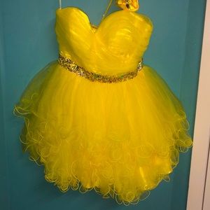 Bright Yellow Prom Dress